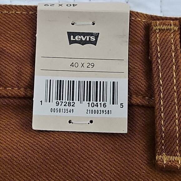 Levi's 501 Original Jeans Men's 40x29 Stretch Rust Brown Button Fly NWT Classic - Picture 6 of 16